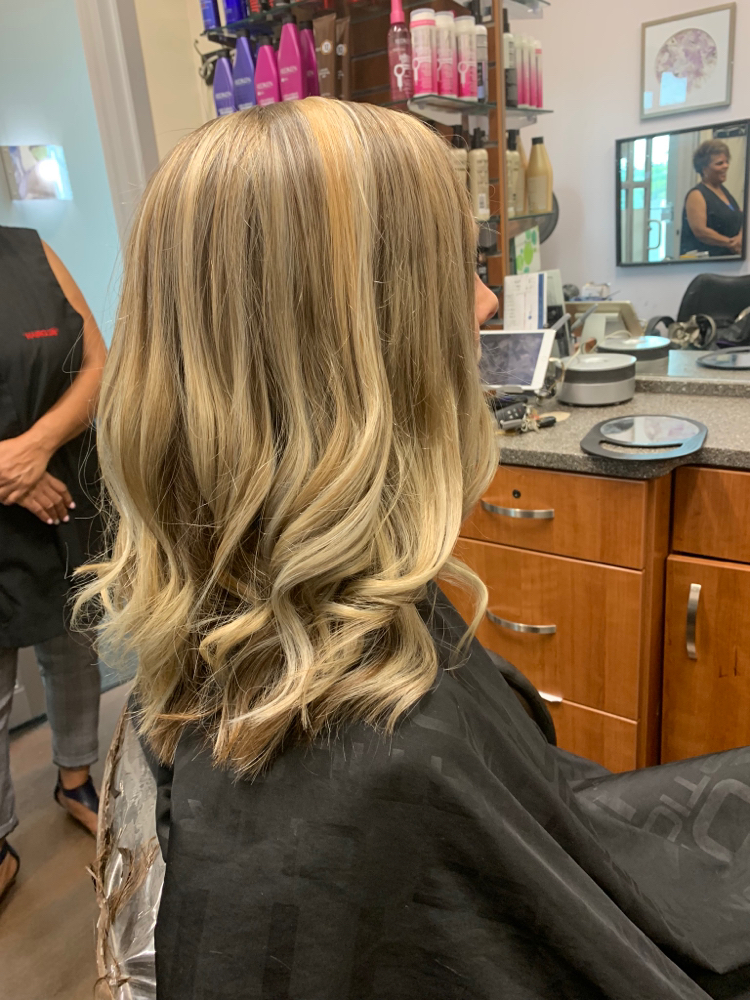 Balayage hair color example at Precise Color N Cut in Alpharetta, Georgia